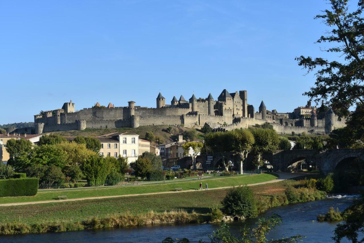 L'Or Vert, Castle View, Private Parking, Air Conditioner, Netflix, 160M From Medieval Town Carcassonne Zewnętrze zdjęcie